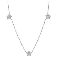 Diamond "Astra" 3-Cluster Necklace