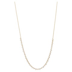 Diamond Ava Riviera Necklace 14k Yellow Gold