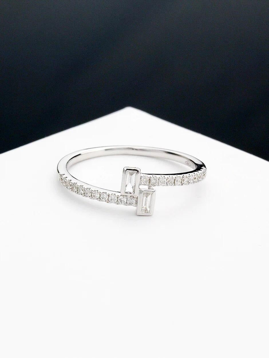 For Sale:  Diamond Baguette-2 Twin-TD Ring 2