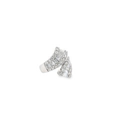 Maurice Fine Jewelry - Diamond Baguette Bypass Ring