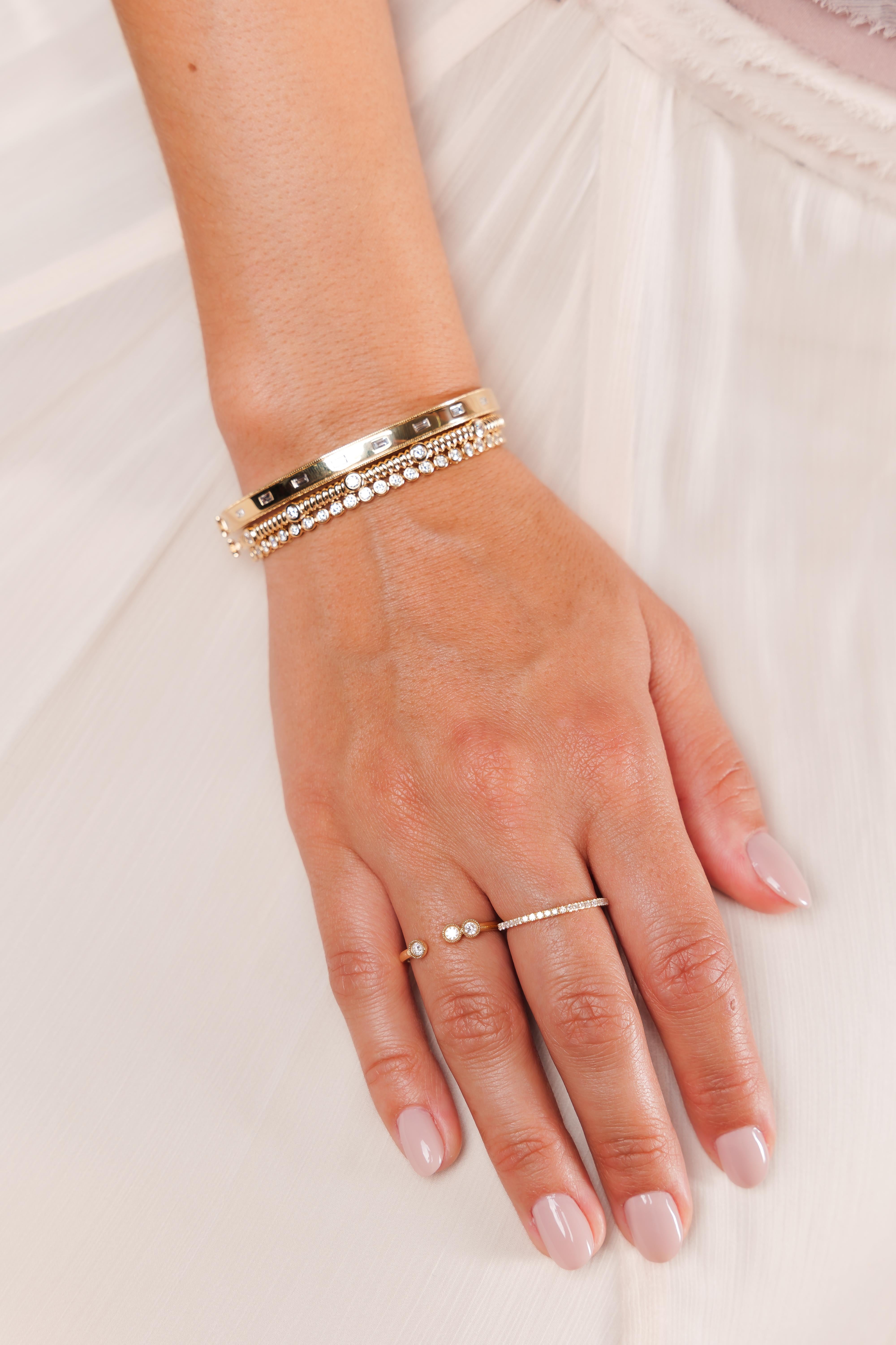 This diamond collection showcases elegant pieces that are extremely versatile and a timeless addition to your jewelry collection and are perfect for everyday wear. These pieces are part of our dainty and fine jewelry line known as TanisaJewelry -