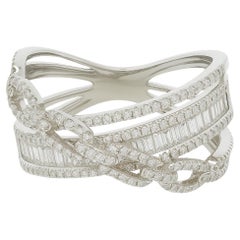 Diamond Baguette Link Ring