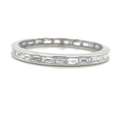 Diamond Baguette Platinum Eternity Band