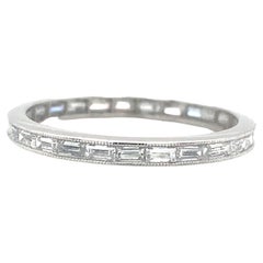 Diamond Baguette Platinum Eternity Band