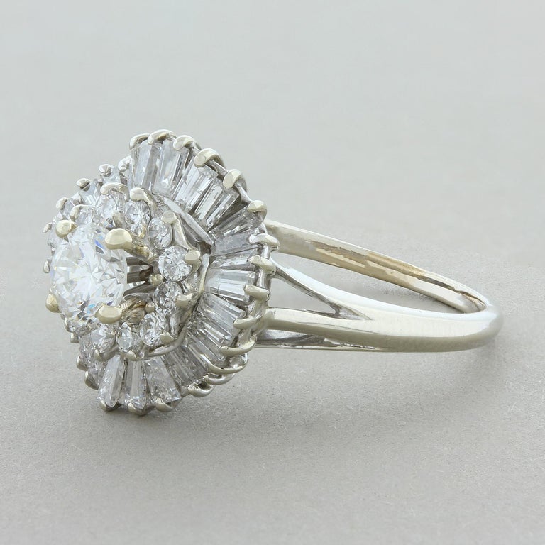 Diamond Ballerina Gold Engagement Ring at 1stDibs ballerina style