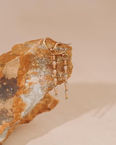 Diamond Bamboo Stick Earrings