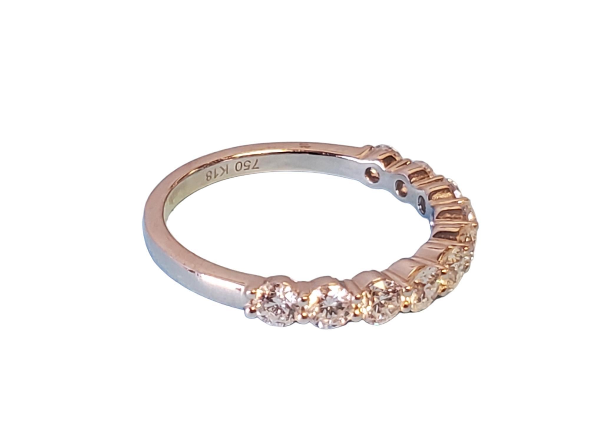 Modern Diamond Band 1.00tcw 18k White Gold White VS Diamonds New Close Out ring For Sale