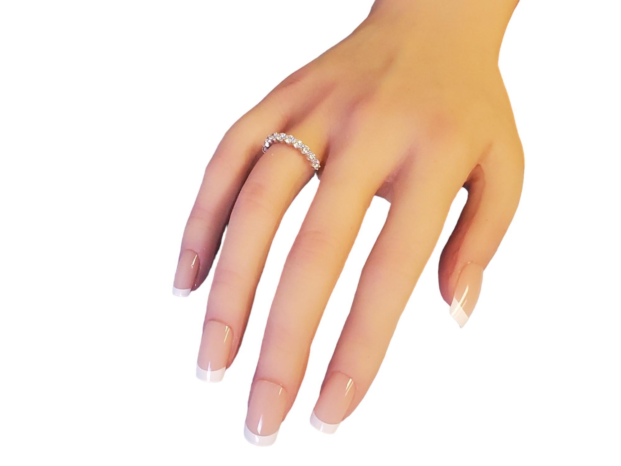 Diamond Band 1.00tcw 18k White Gold White VS Diamonds New Close Out ring For Sale 1