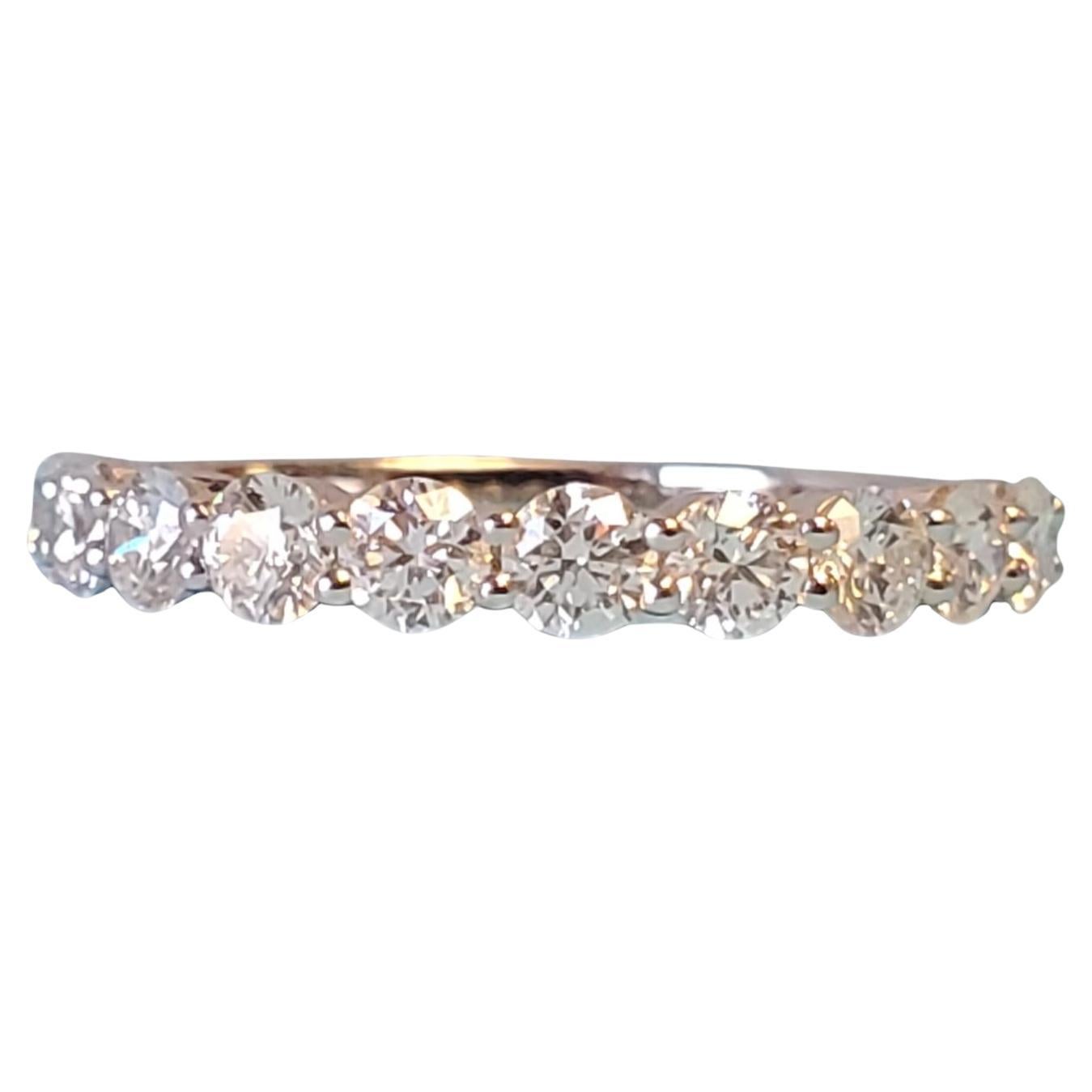 Diamond Band 1.00tcw 18k White Gold White VS Diamonds New Close Out ring For Sale