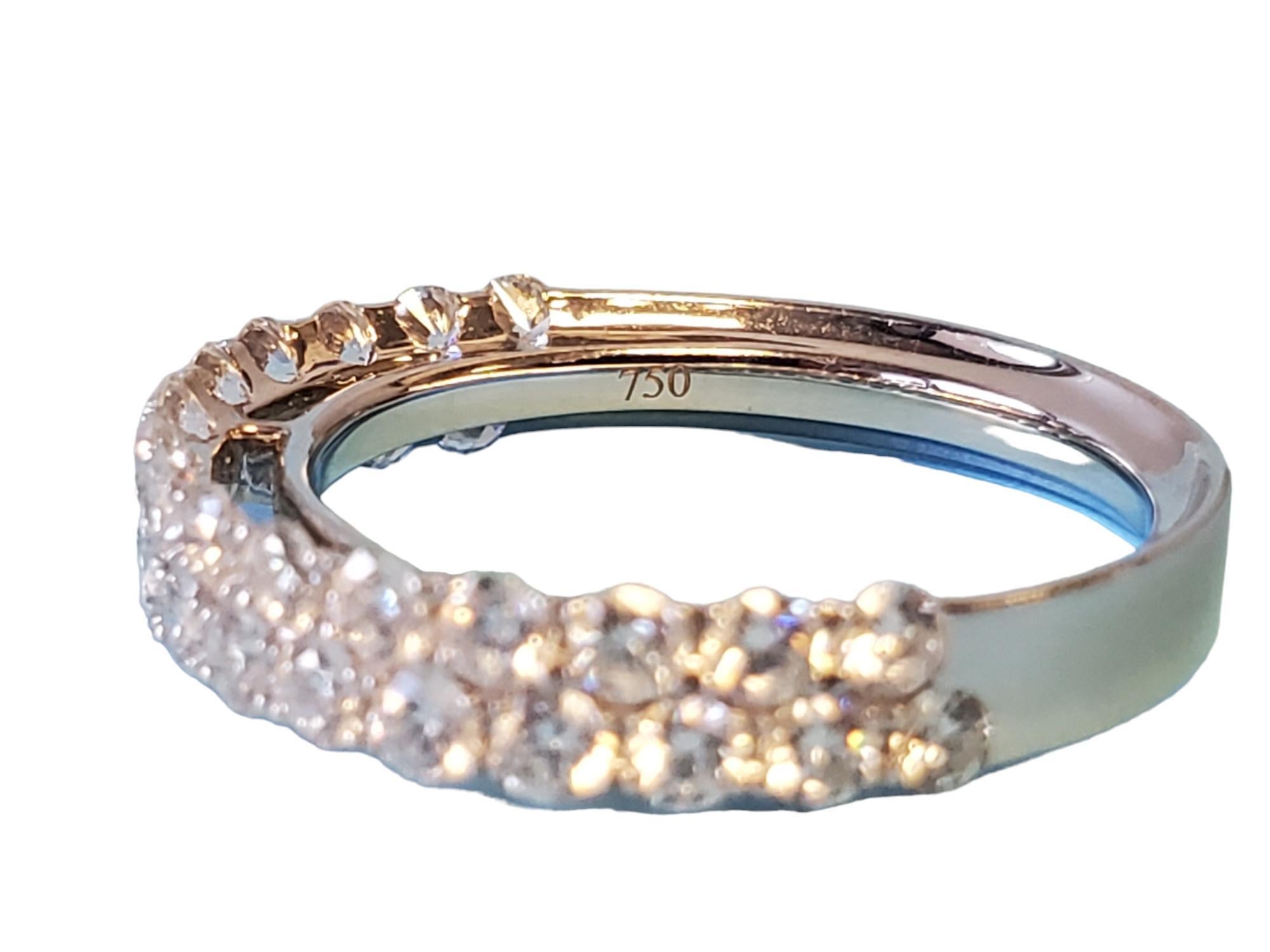 Diamantband 1,20tcw 18k Weißgold Weiß VS Diamanten Neu Close Out Ring (Rundschliff) im Angebot