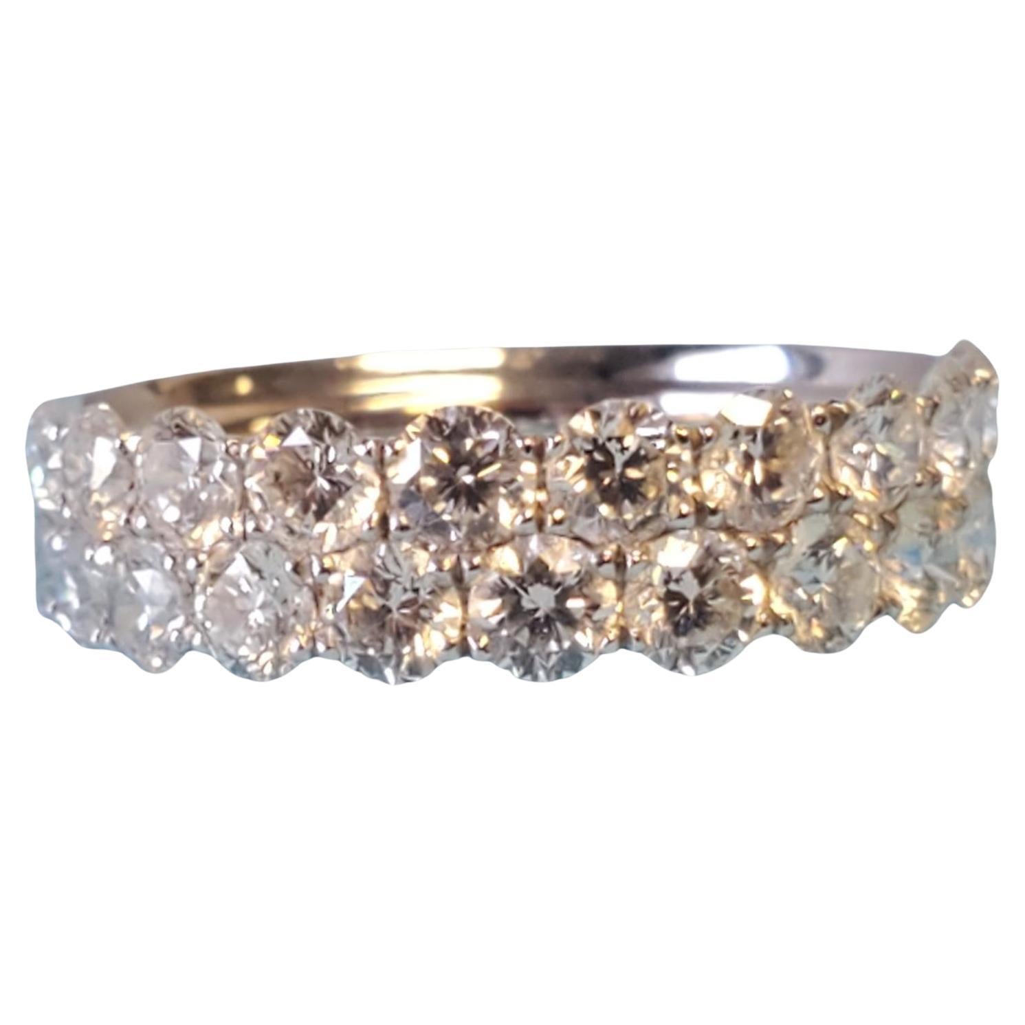 Diamond Band 2.00tcw 18k White Gold White VS Diamonds New Close Out Ring For Sale
