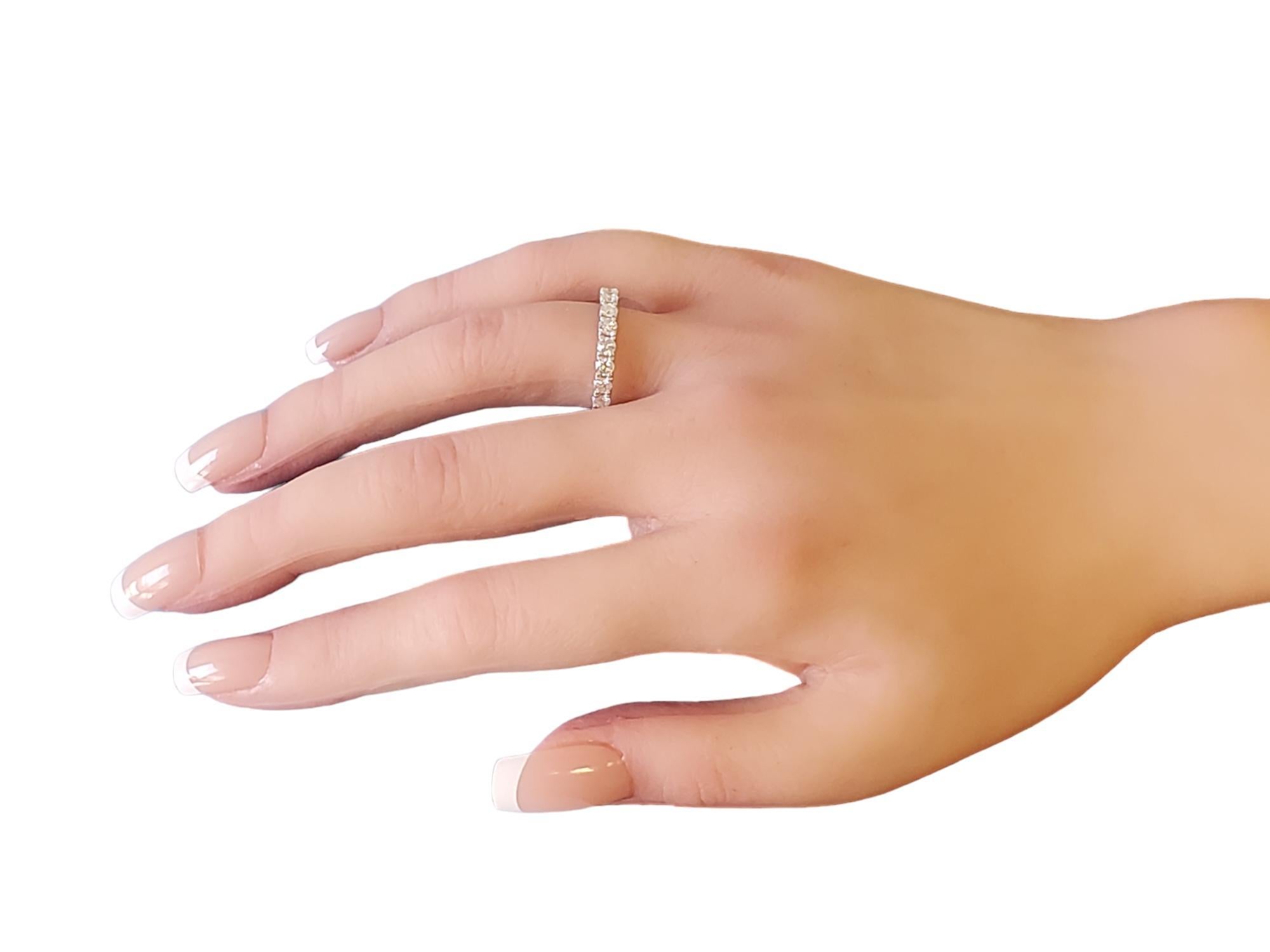 Diamond Band .90tcw 18k White Gold White VS Diamonds New Close Out ring For Sale 1