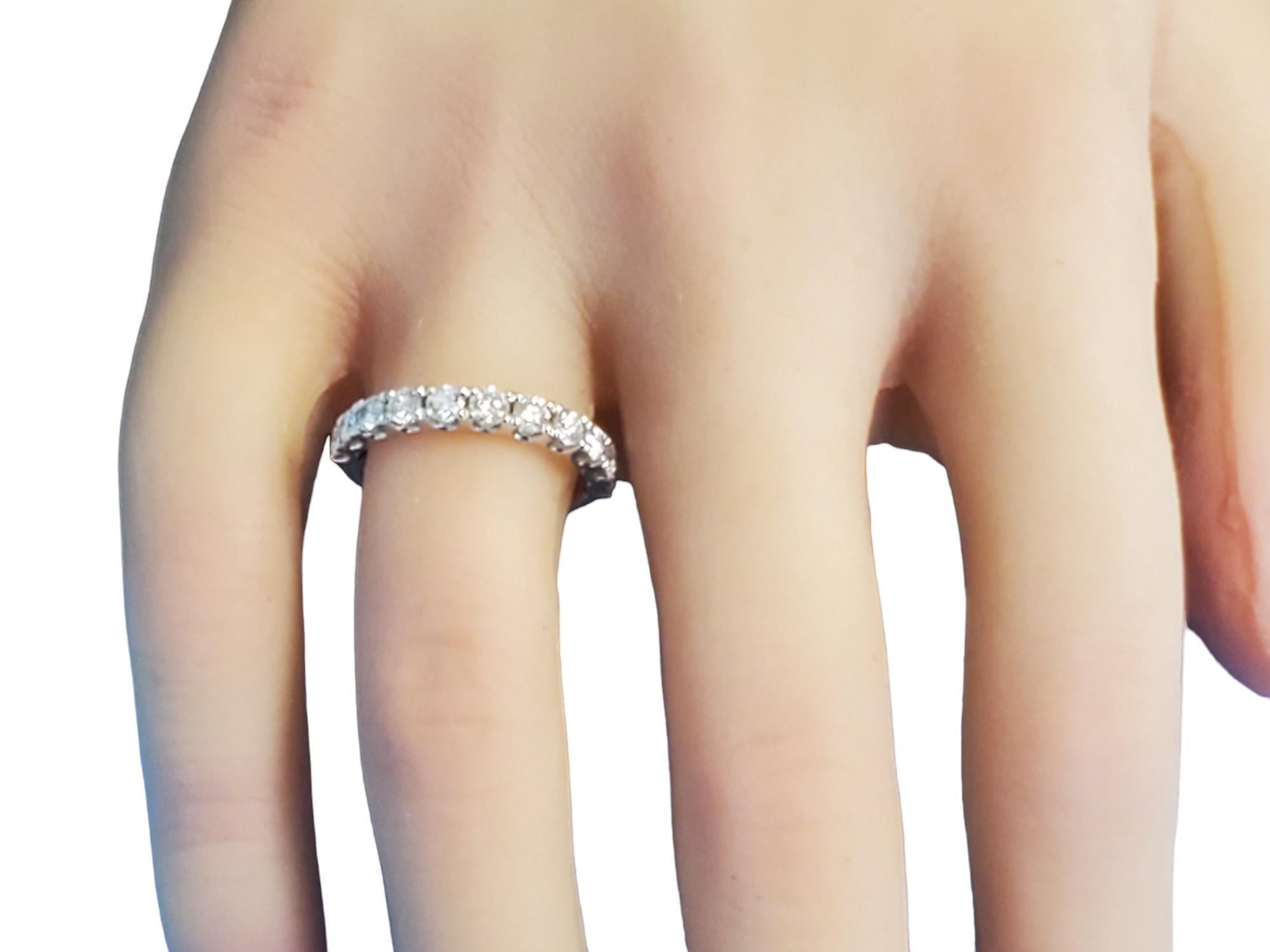 Diamond Band .90tcw 18k White Gold White VS Diamonds New Close Out ring For Sale 3