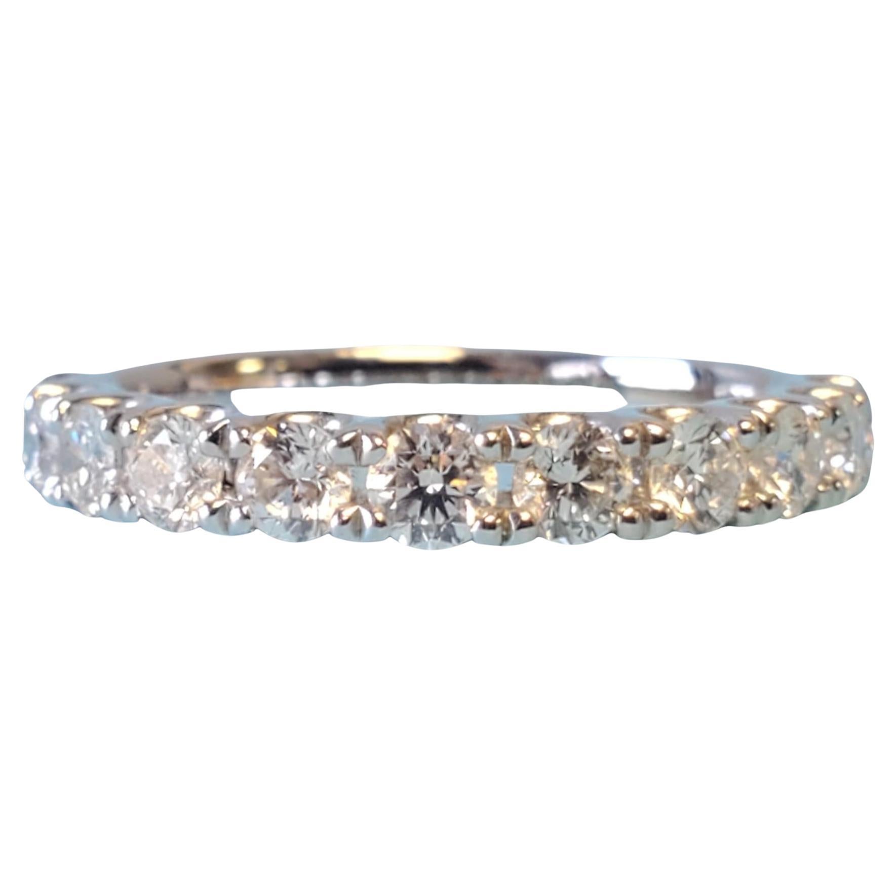 Diamond Band .90tcw 18k White Gold White VS Diamonds New Close Out ring For Sale