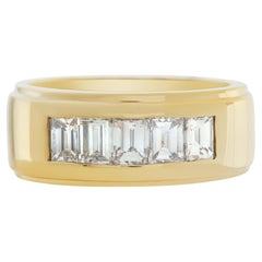 Vintage Diamond Band in 14k Yellow or White Gold. 0.50 Carats in Diamonds