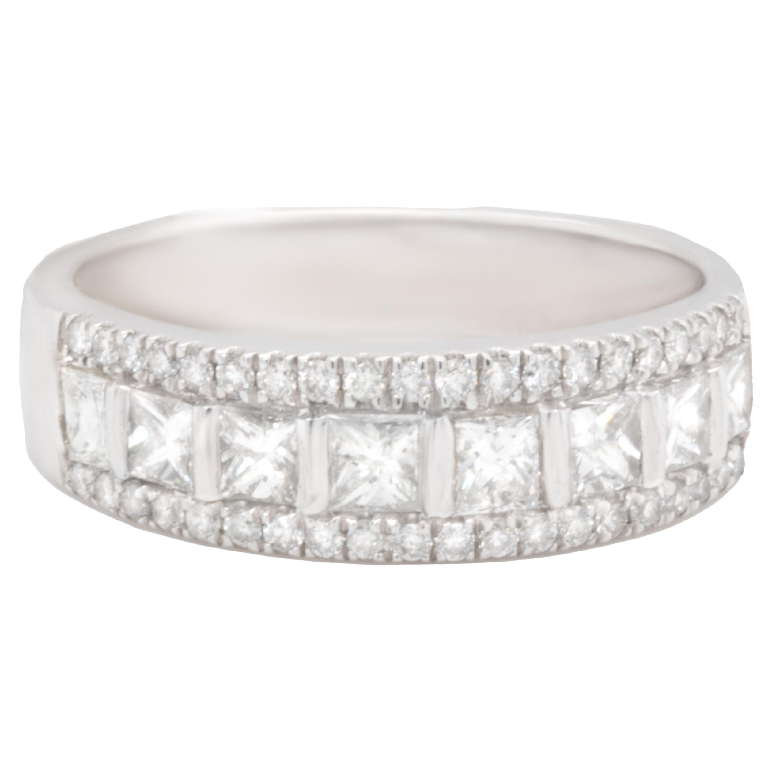Diamond Band Ring 1 Carats 18K White Gold