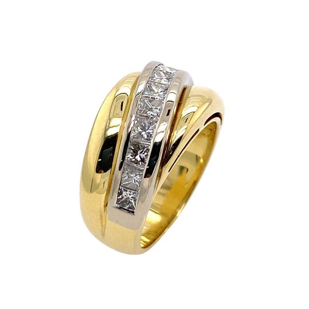 Women's Diamond Band Ring 1.32ct G/VS1 Clarity in 18ct Yellow Gold For Sale
