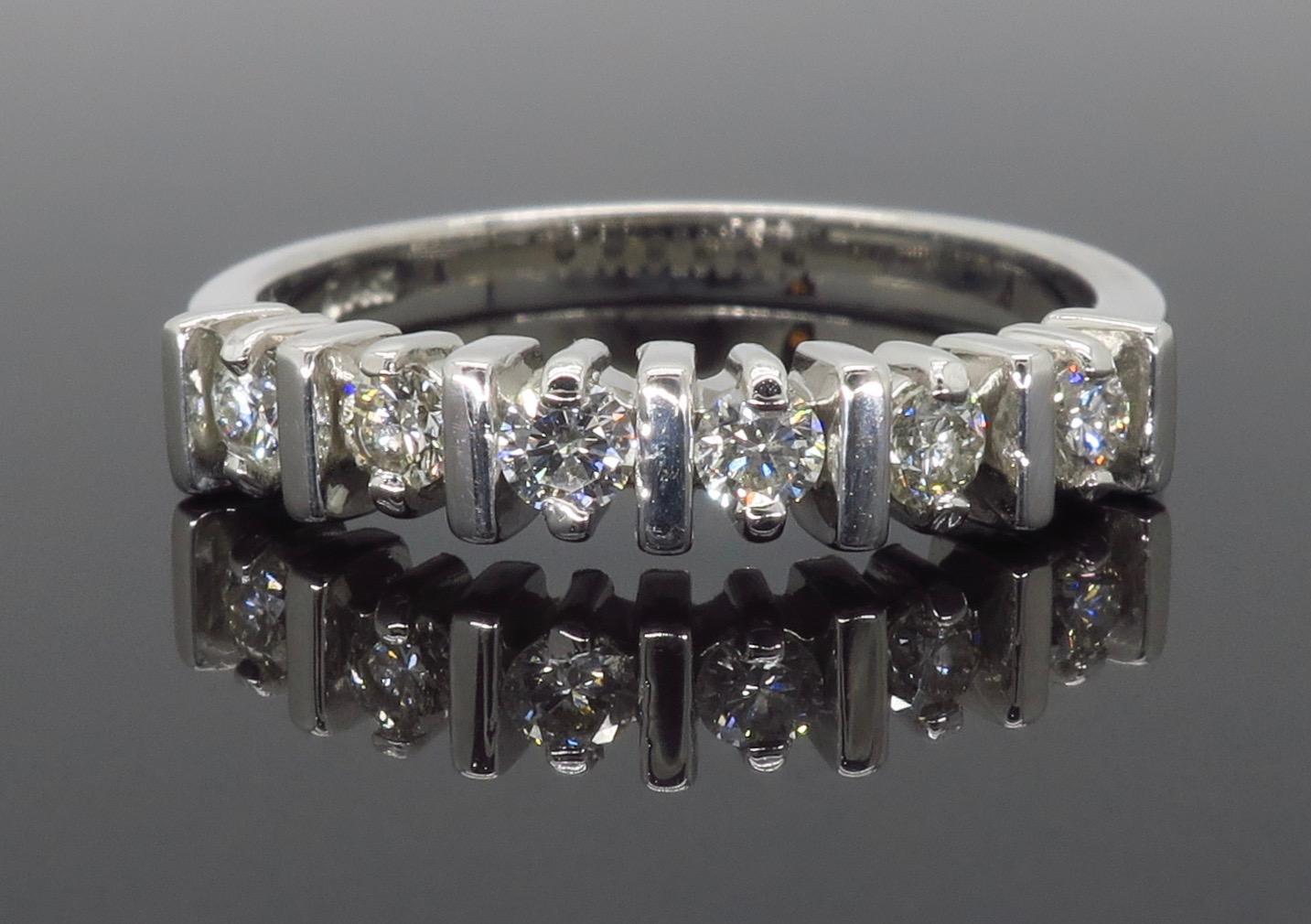 Women's or Men's Diamond Band Ring For Sale