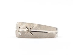 Bague à diamant en or blanc 14k