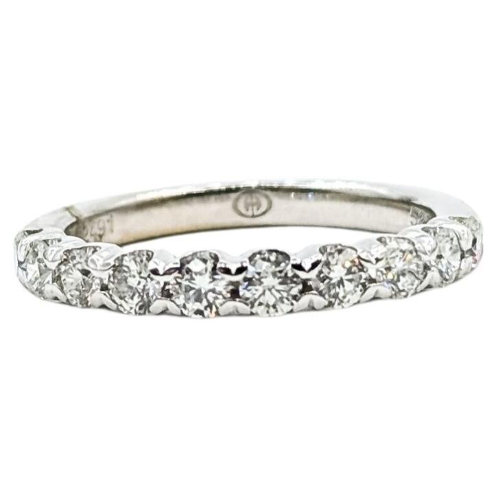 Diamantbandring aus 14k Weißgold