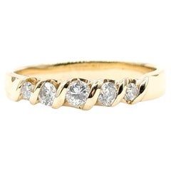 Diamond Band Ring in 14k Yellow Gold