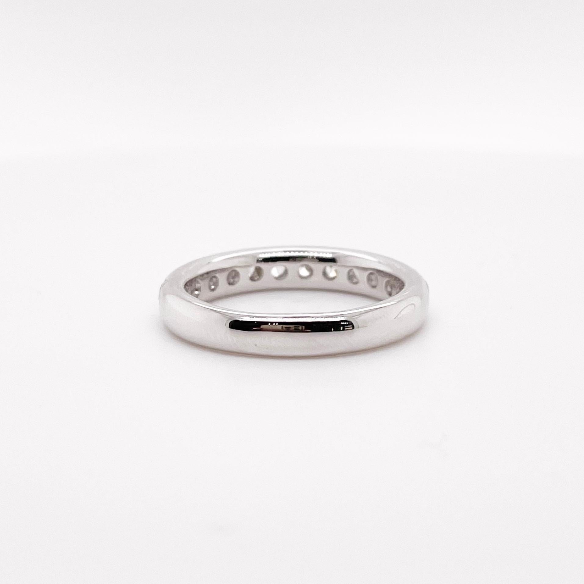 For Sale:  Diamond Band Ring, White Gold, Stunning .93 Carat Half Band 2