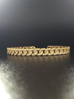 Diamond Bangle 18 Karat Yellow 1.50 Carat