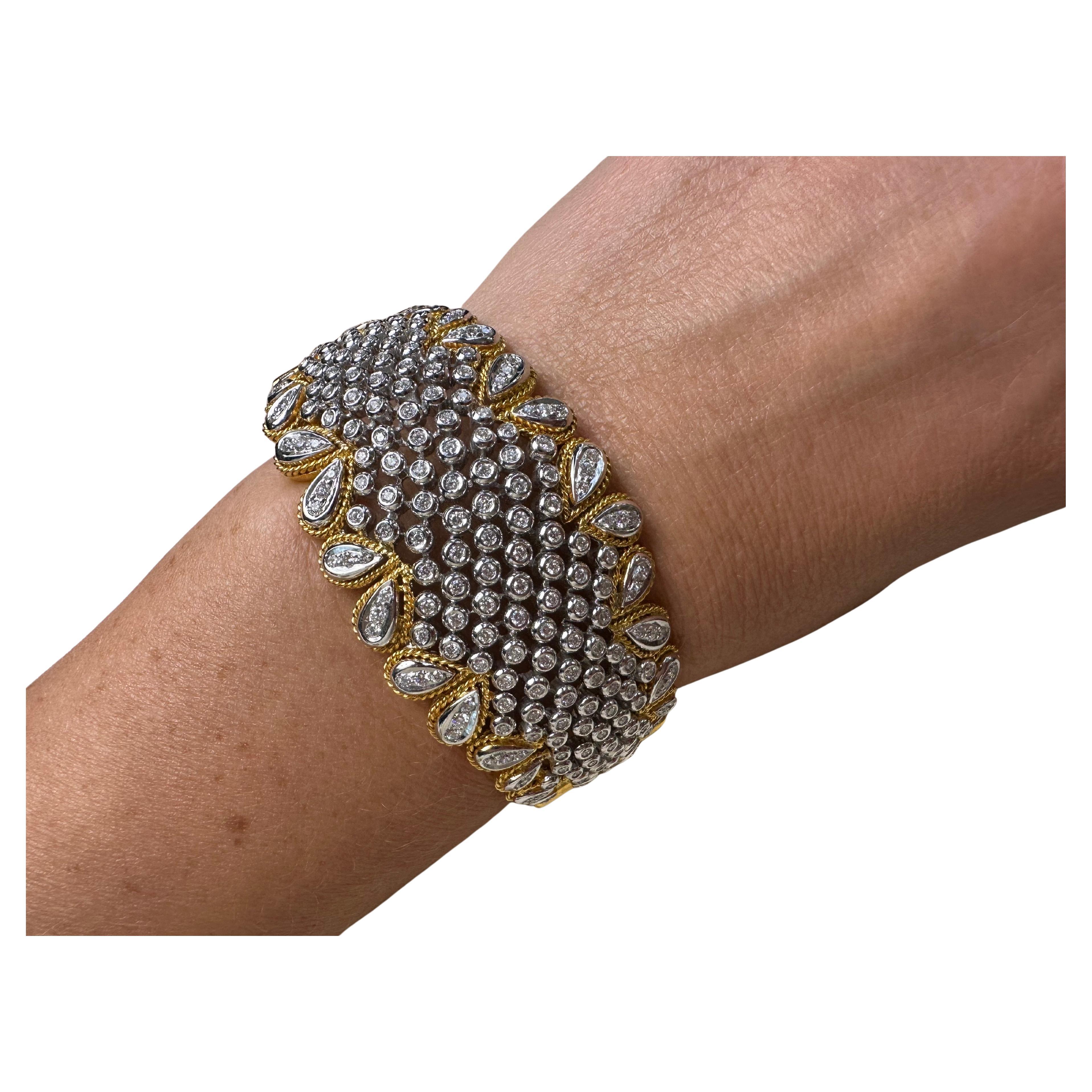 Diamant-Armreif 18KT Gold Fancy-Armreif