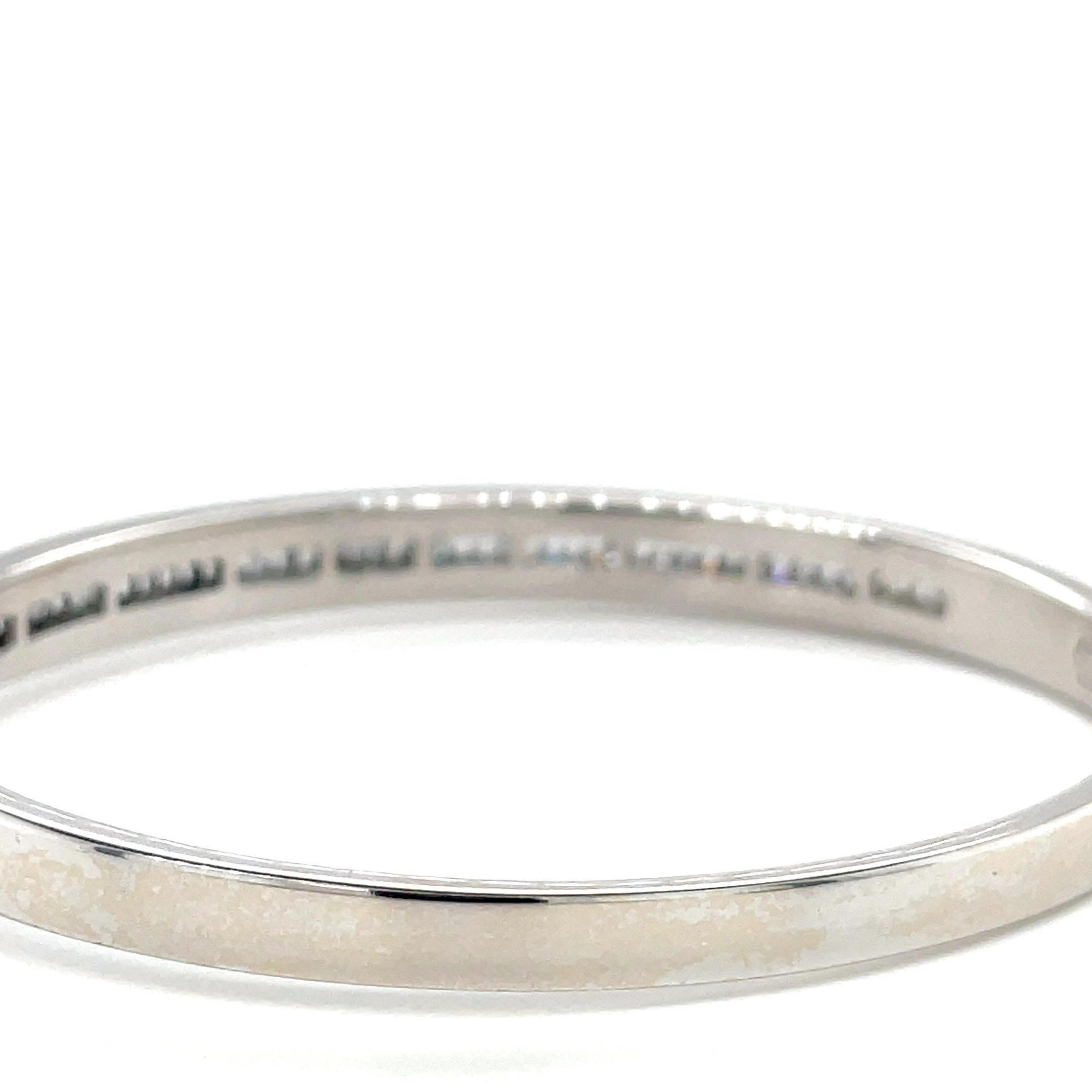 Bangle con diamanti da 4,00 carati in oro bianco massiccio 18k in vendita 5