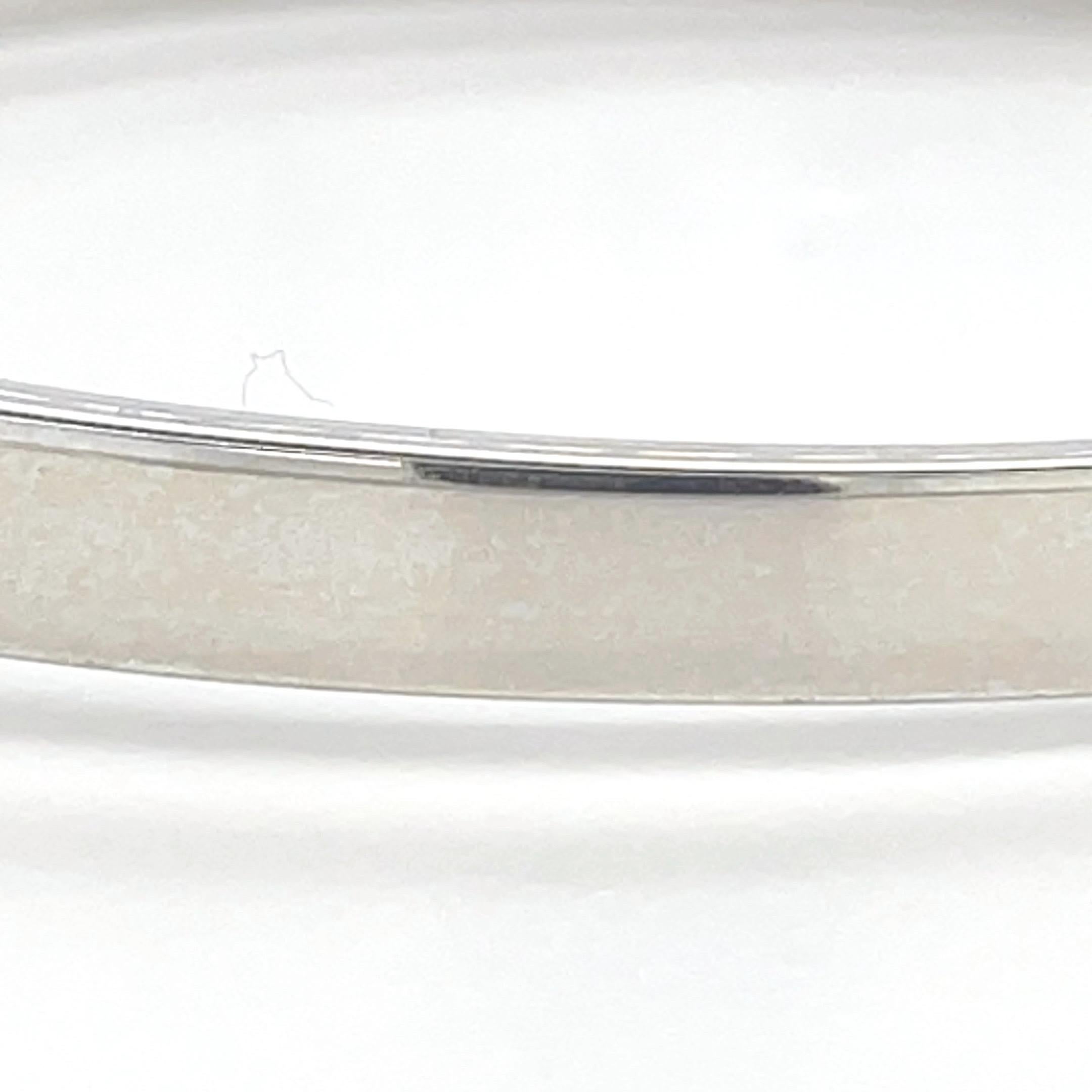Bangle con diamanti da 4,00 carati in oro bianco massiccio 18k in vendita 8