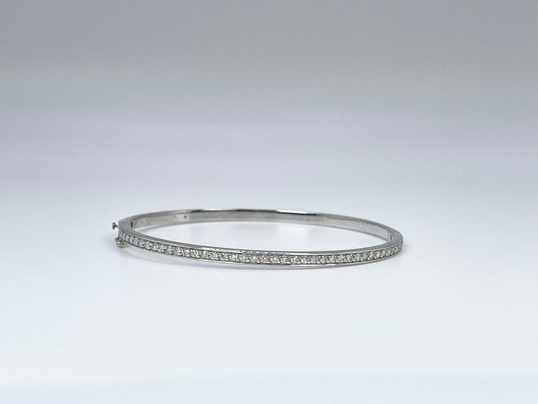 Diamond Bangle Bracelet Bangle Bracelet 0.45ct 14KT For Sale at 1stDibs
