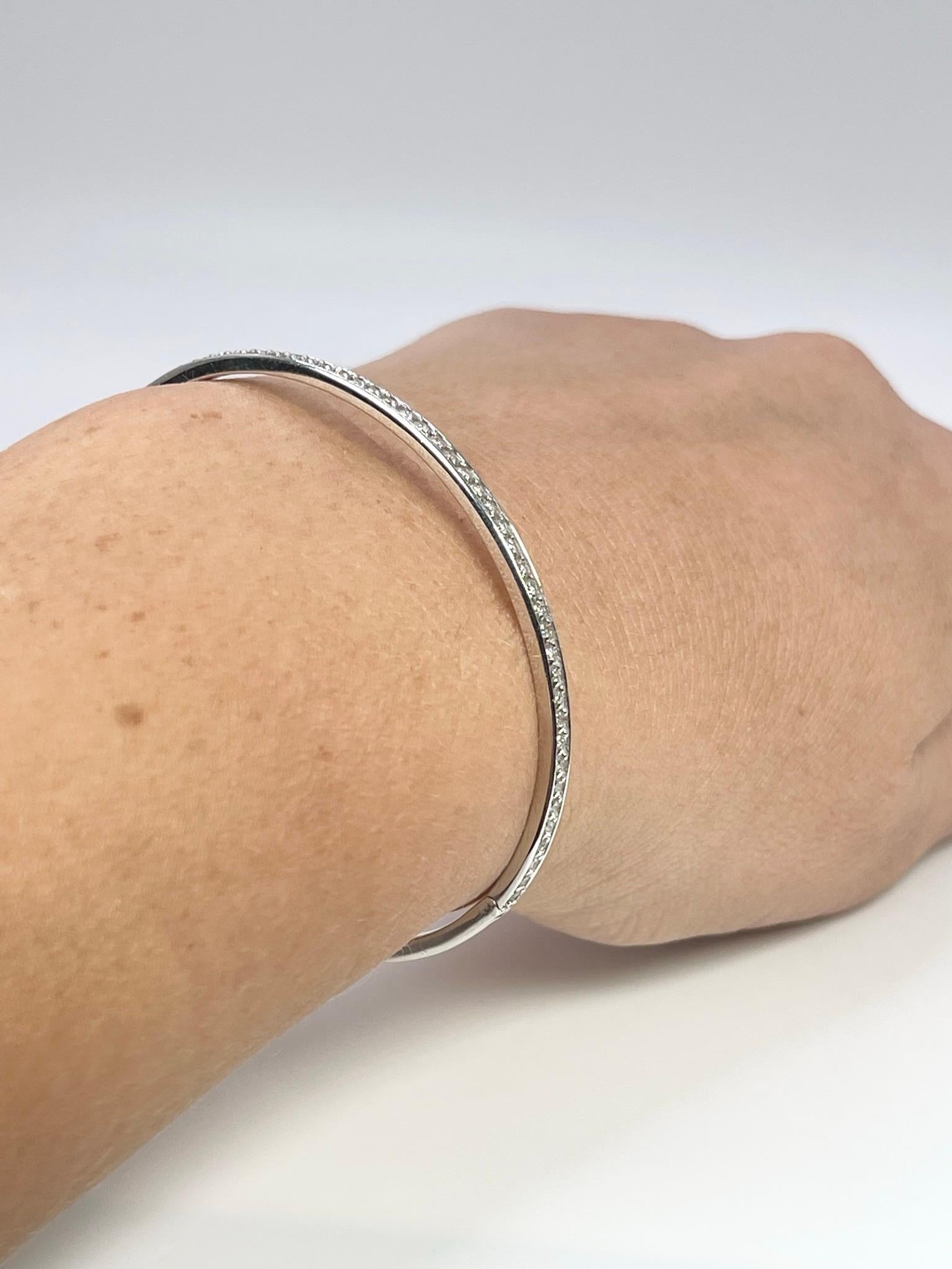 Diamant-Armreif Armreif Armband 0,45 Karat 14KT im Zustand „Neu“ im Angebot in Jupiter, FL
