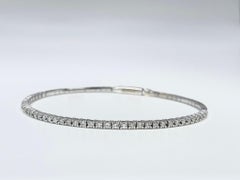 Pulsera brazalete de diamantes flexible moderna 1CT 14KT