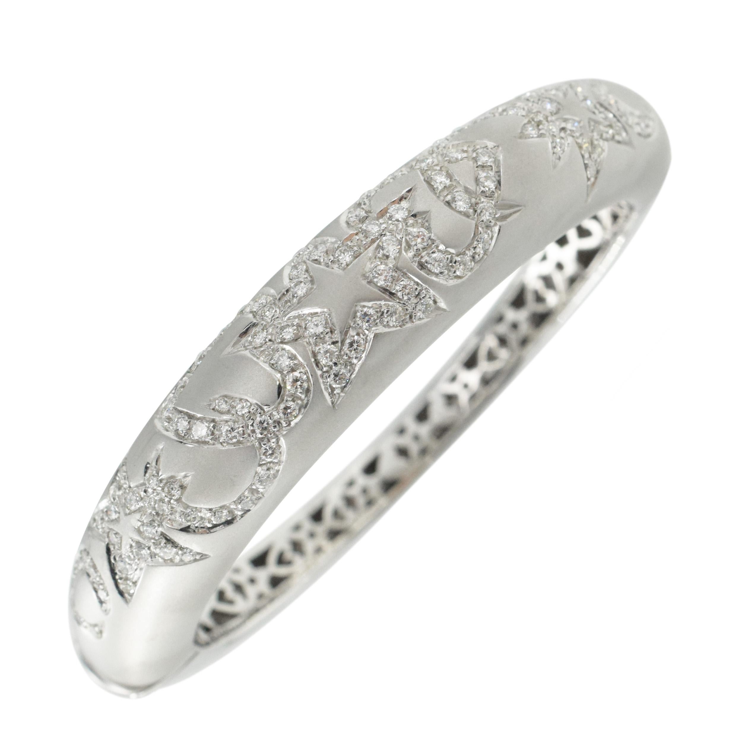 Taille ronde Bracelet à diamants en vente