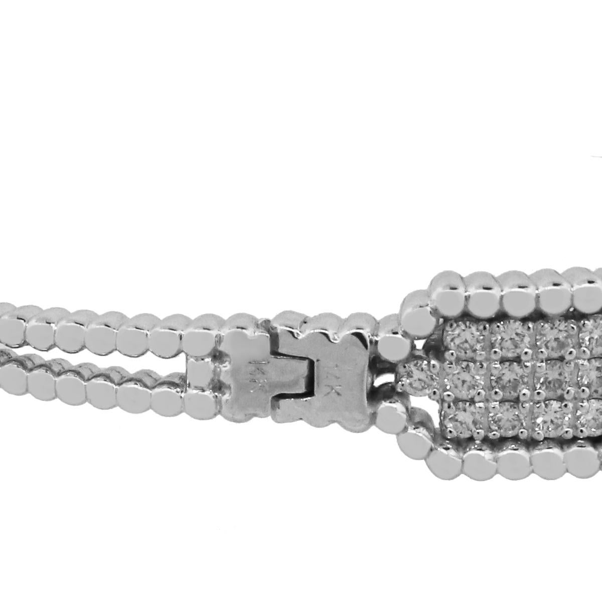 Diamond Bangle Bracelet In New Condition In Boca Raton, FL