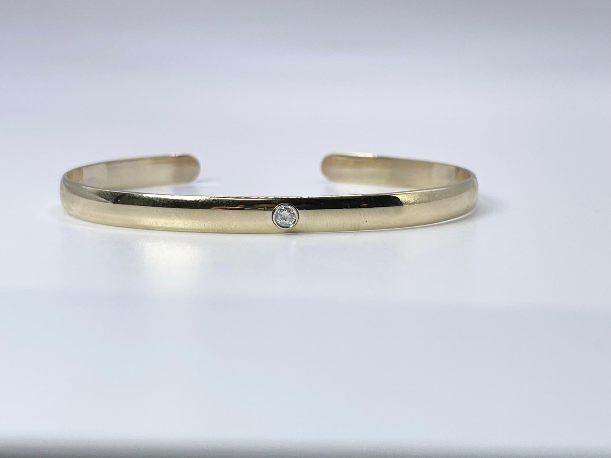 single diamond bangle bracelet
