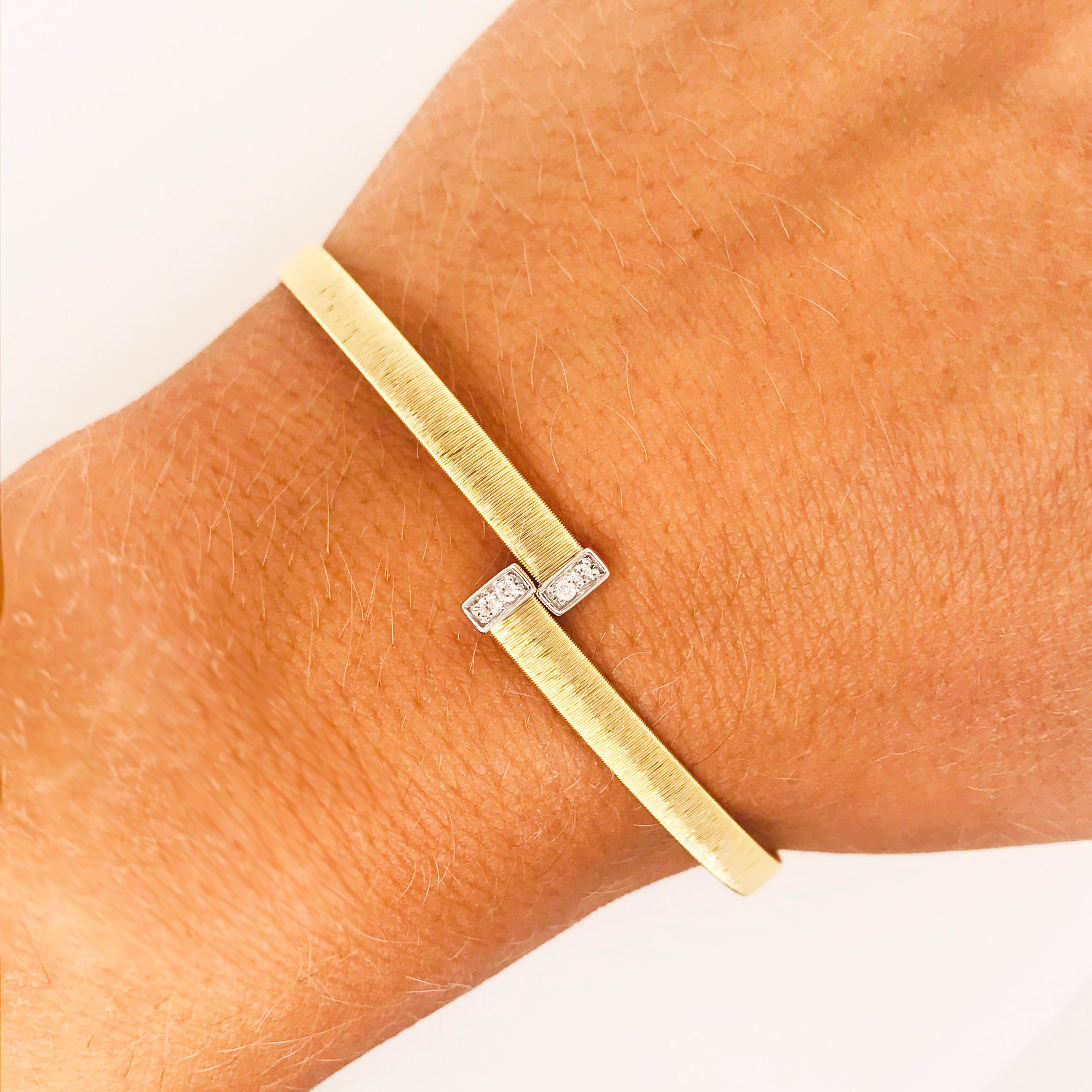 flexible gold bangle bracelet