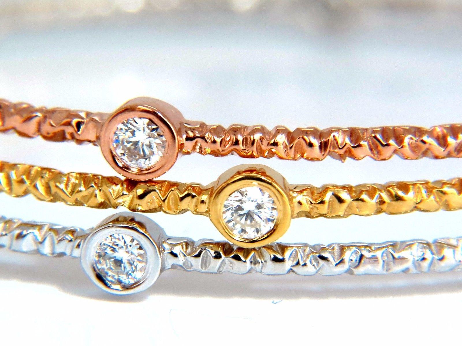 stackable diamond bracelets