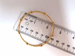 Diamond Bangle bracelets stackable hammer chisel finish 2.30ct 14kt 8inch wrist*
