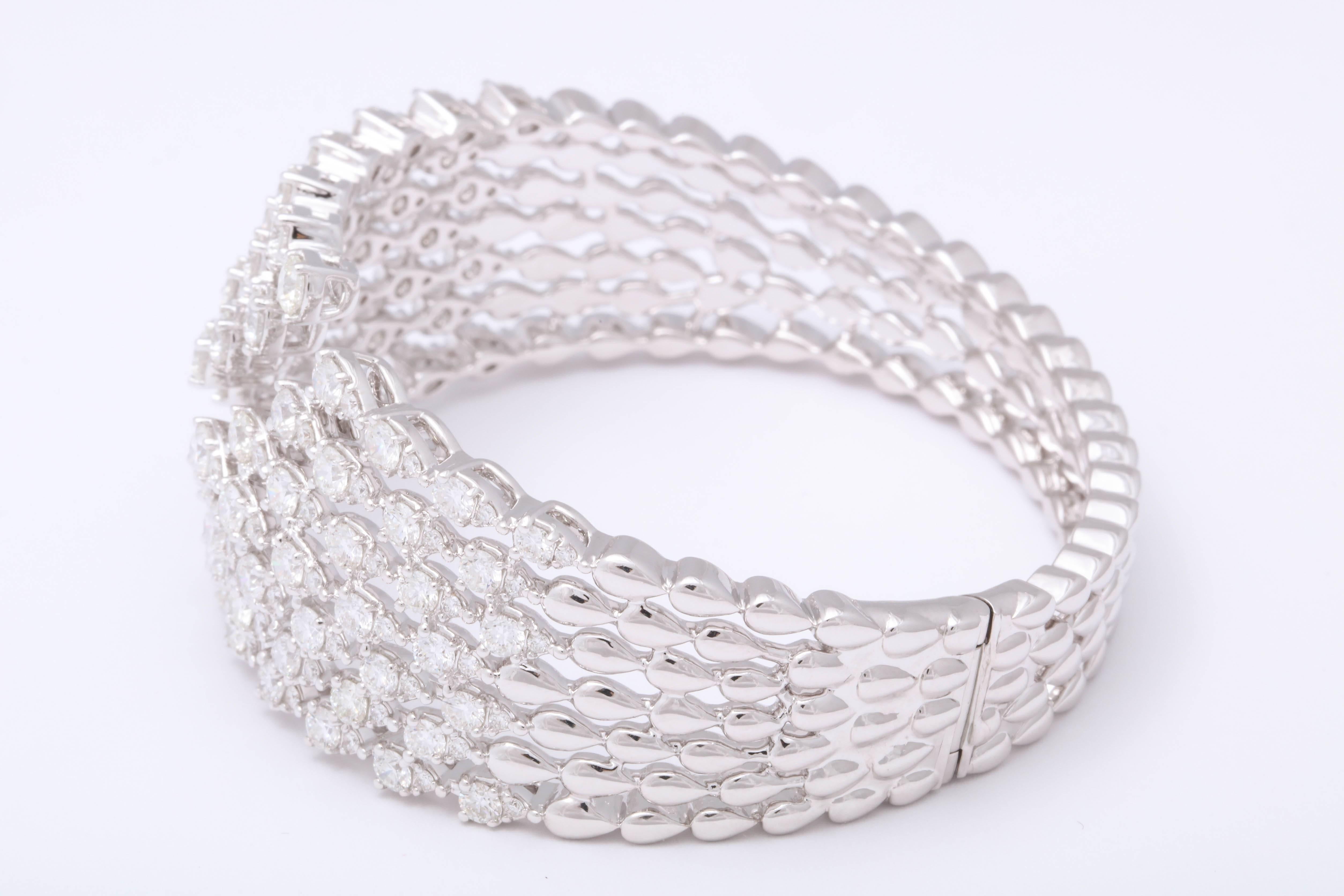 Women's Diamond Bangle Cuff Bracelet