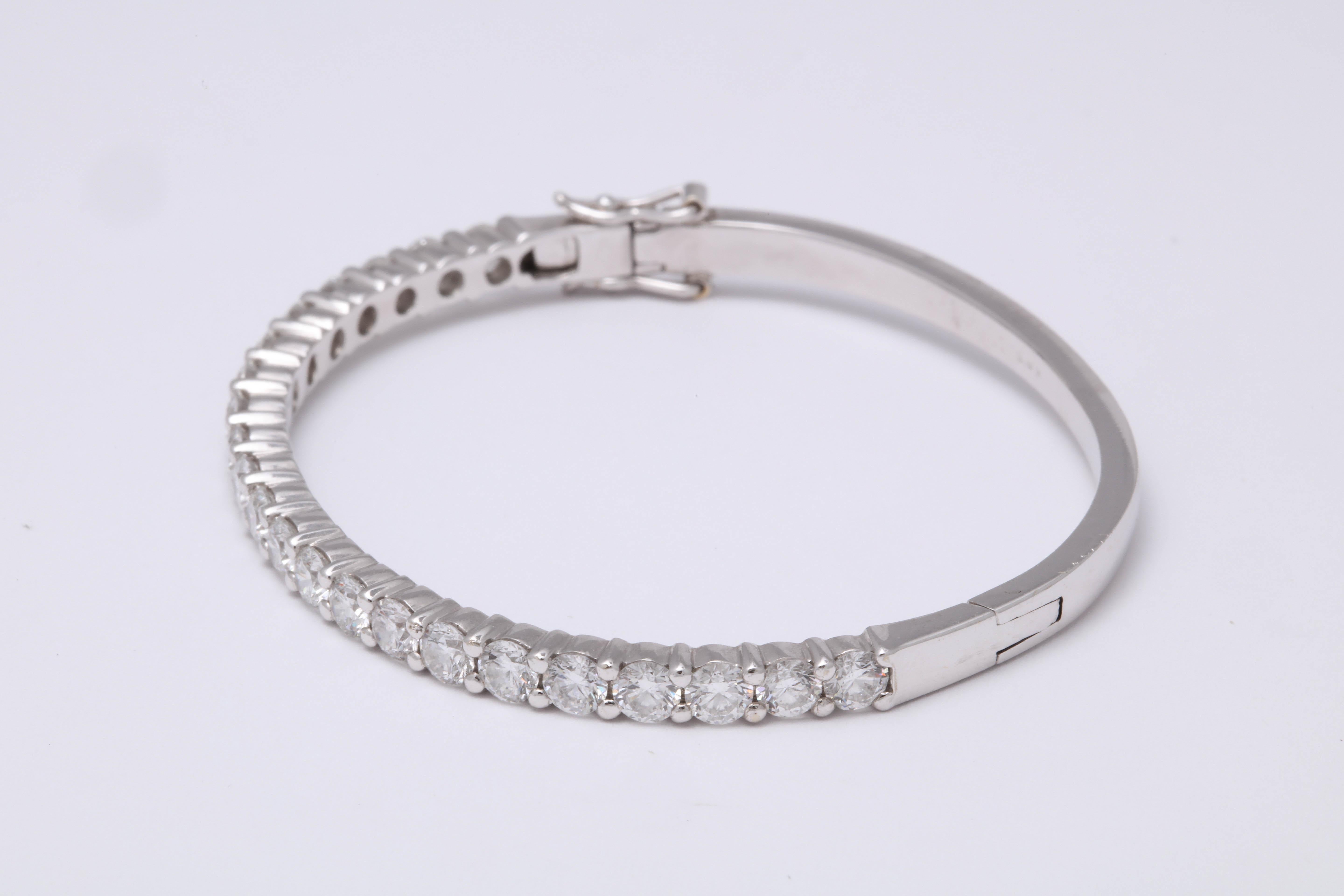 Diamond Bangle for 6 inch wrist For Sale at 1stDibs 6 inch