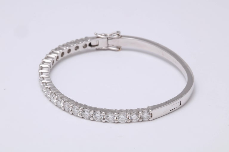 Diamond Bangle for 6 inch wrist For Sale at 1stDibs | 6 inch bracelet ...