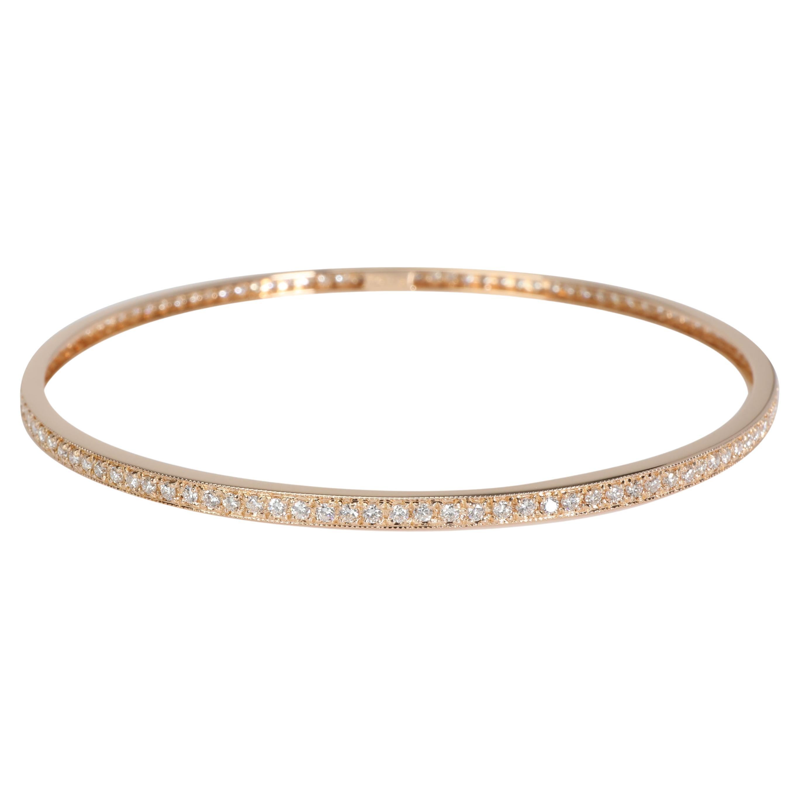 Diamant-Armreif aus 18k Rose Gold 1,75 CTW im Angebot