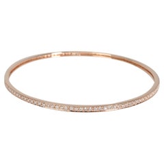 Bracciale con diamanti in oro rosa 18 carati 1,75 CTW