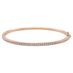 Bracelet en or rose 18k avec diamants