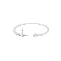 Diamond Bangle in 18k White Gold