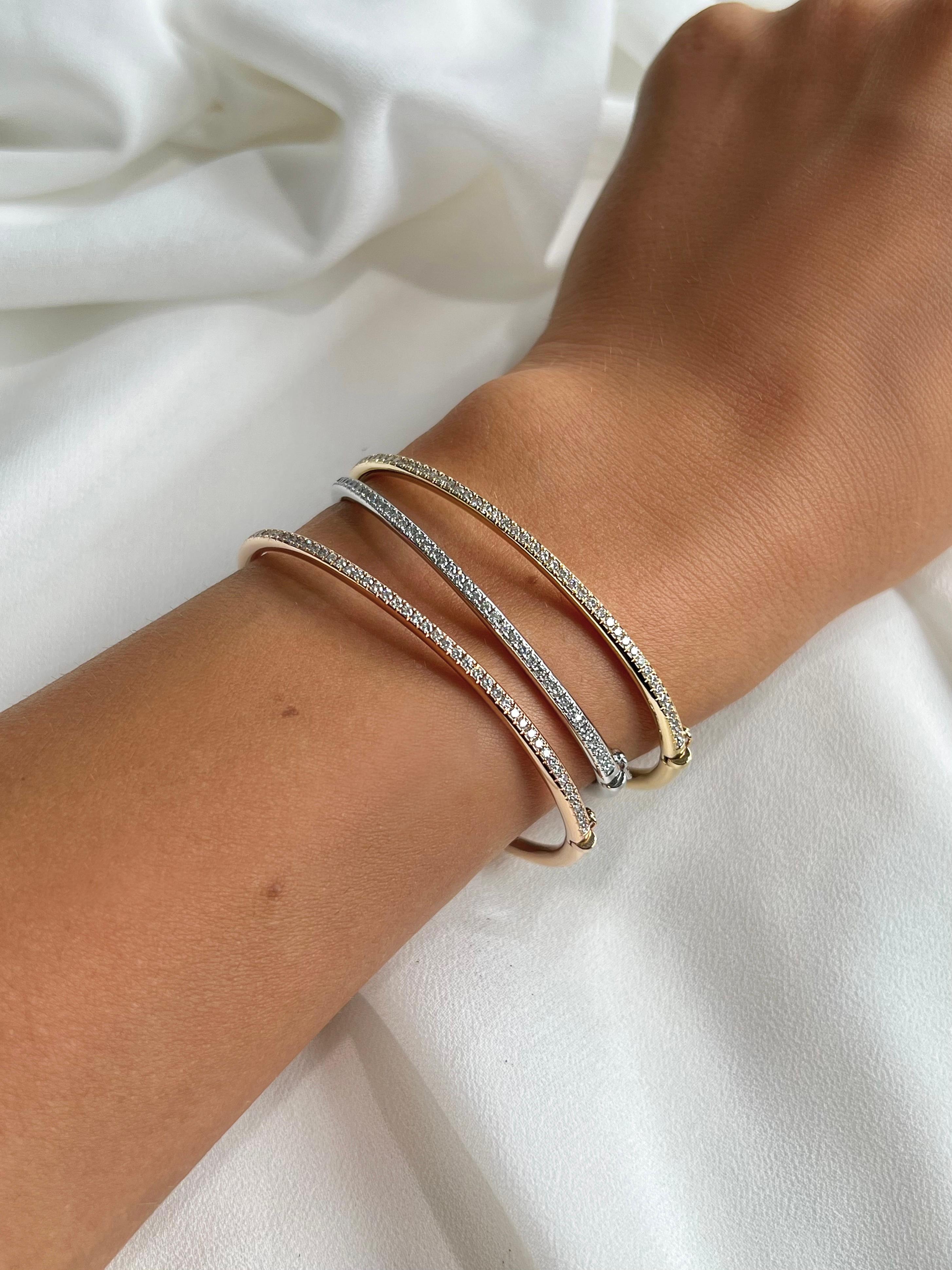 Bracelet en or jaune 18k avec diamants Neuf - En vente à Bangkok, TH
