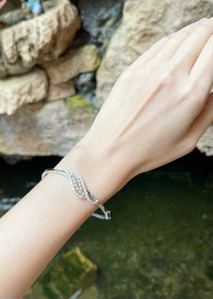 Diamond Bangle set in 18K White Gold Settings