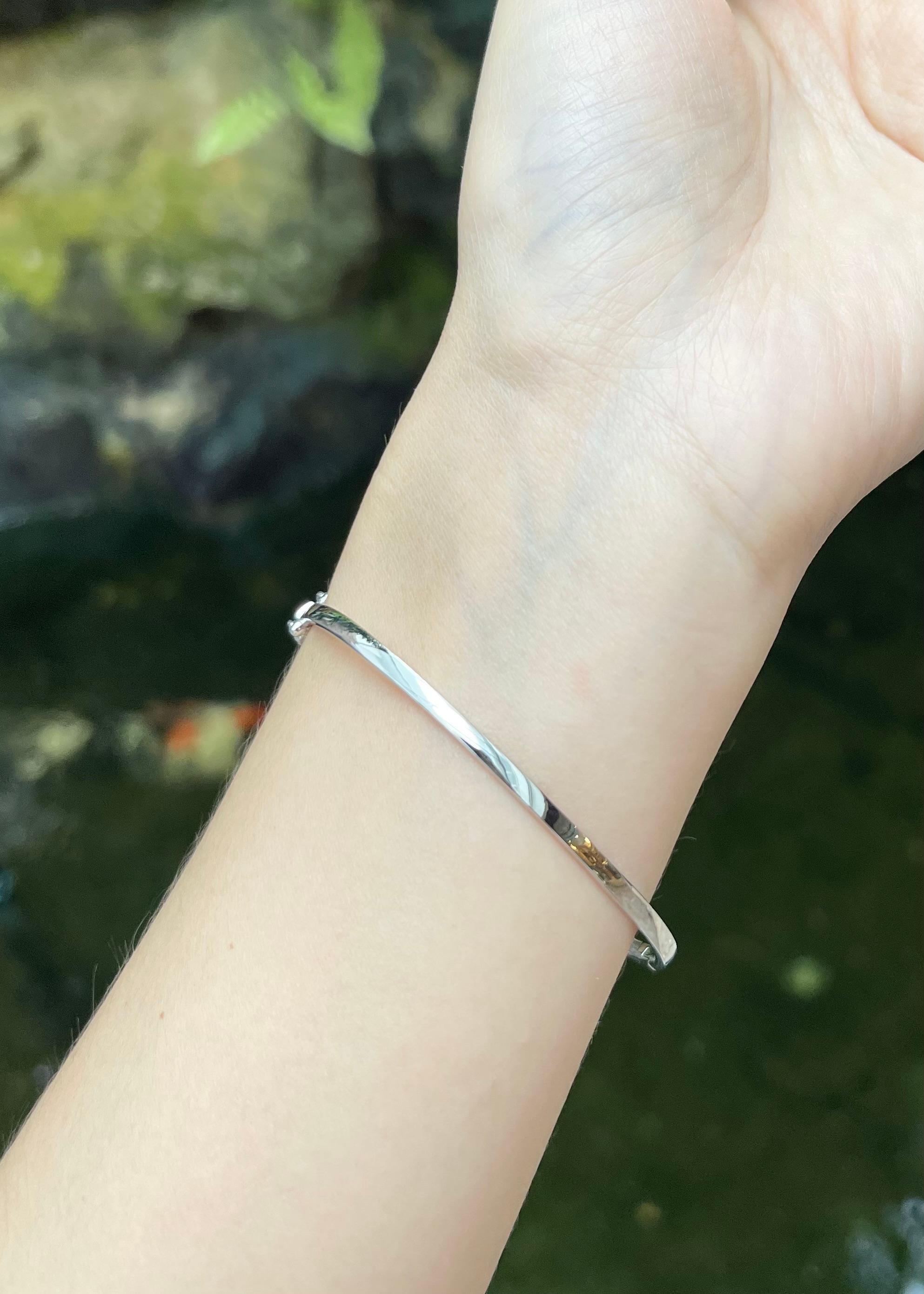 Diamantarmreif in 18K Weißgoldfassung (Brillantschliff) im Angebot