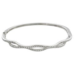 Diamond Bangle set in 18K White Gold Settings